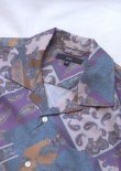画像5: 【ciao Vintage Open Collar S/S Shirt】チャオ ヴィンテージ風 オープンカラー 半袖シャツ(purple)