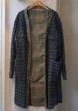 画像3: 【Re,LINK Remake Flannel Check Gown Cardigan】リ,リンク リメイク フランネル ガウンカーディガン(green)