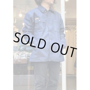 画像: 【PRISON BLUES Yard Coat/ made in USA】プリズンブルース ヤード コート カバーオール/ アメリカ製(rigid indigo)