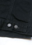 画像7: 【LINK 2301 Black×Black Denim Jacket】リンク2301 ブラック×ブラック デニム ジャケット(black)