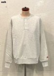 画像2: 【Healthknit Classic Sweat Henley-neck】ヘルスニット クラシック スウエット ヘンリーネック (6カラー展開)