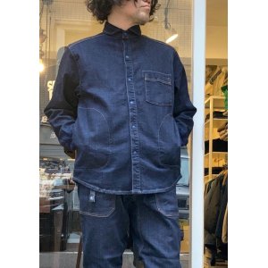 画像: 【gym master 10oz stretch denim shirt jacket】ジムマスター 10オンス ストレッチデニム シャツジャケット(one wash) 