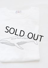 画像: 【u.m.i slab cotton s/s tee hump back whale, made in japan】ユーエムアイ スラブコットン 半袖Tee, 日本製(white)