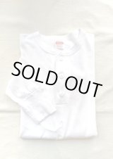 画像: 【Healthknit US-cotton Henley-neck L/S Tee】ヘルスニット アメリカ綿 ヘンリーネック 長袖Tee(white)