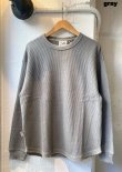 画像3: 【gym master Long-sleeve Tee】ジムマスター ローゲージ鹿の子 ブランケットステッチ ロンTee(3カラー展開)