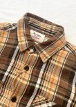 画像8: 【ALCARZA Heavy Flannel Check Work Shirt】アルカルザ ヘビーフランネル チェック ワークシャツ(3カラー展開)