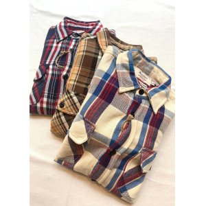 画像: 【ALCARZA Heavy Flannel Check Work Shirt】アルカルザ ヘビーフランネル チェック ワークシャツ(3カラー展開)