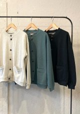 画像: 【gym master button cardigan】ジムマスター ブロックインレー ボタンカーディガン(3カラー展開)