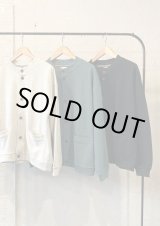 画像: 【gym master button cardigan】ジムマスター ブロックインレー ボタンカーディガン(3カラー展開)