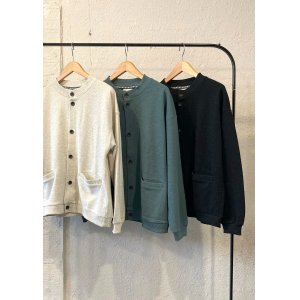 画像: 【gym master button cardigan】ジムマスター ブロックインレー ボタンカーディガン(3カラー展開)