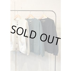 画像: 【gym master button cardigan】ジムマスター ブロックインレー ボタンカーディガン(3カラー展開)