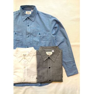 画像: 【Alcarza Dungarees Work Shirt/ made in japan】アルカルザ ダンガリー ワークシャツ/ 日本製(3カラー展開)