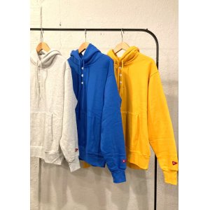 画像: 【Healthknit Classic Sweat Henley Hoodie】ヘルスニット クラシック スウエット ヘンリーフーディ― (3カラー展開)