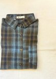 画像1: 【Flannel Check Shirt】フランネル チェックシャツ(gray)