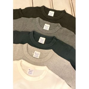 画像: 【champion Waffle Long sleeve Tee】チャンピオン ワッフル 長袖Tee(5カラー展開)