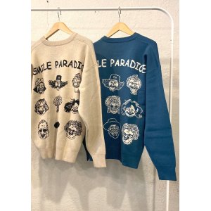 画像: 【gym master Jacquard Knit/ SMILE PARADICE】ジムマスター ジャガードニット(2カラー展開)