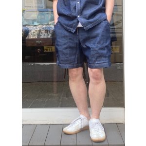 画像: 【gym master Light Denim Gardening Short Pants】ジムマスター ライトデニム ガーデニングショートパンツ(one wash)