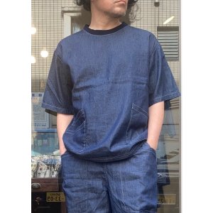 画像: 【gym master Light Denim Short Sleeve Tee】ジムマスター ライトデニム ショートスリーブ Tシャツ(one wash)