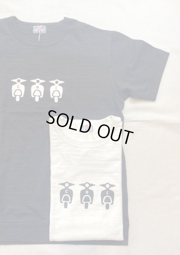 画像1: 【u.m.i slab cotton s/s tee cal bike, made in japan】ユーエムアイ スラブコットン 半袖Tee, 日本製(2カラー展開)