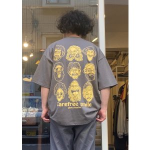 画像: 【gym master 7.4oz Big S/S Tee/ carefree smile】ジムマスター 7.4オンス ビッグ 半袖Tee(4カラー展開)