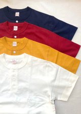 画像: 【Healthknit Max-weight Henley-neck Short Sleeve Tee】ヘルスニット マックスウエイト ヘンリーネック 半袖Tee(4カラー展開)