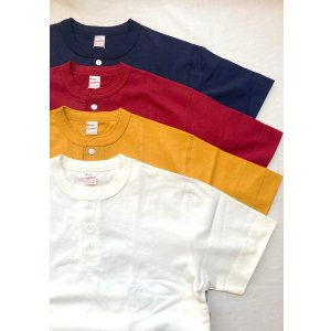 画像: 【Healthknit Max-weight Henley-neck Short Sleeve Tee】ヘルスニット マックスウエイト ヘンリーネック 半袖Tee(4カラー展開)