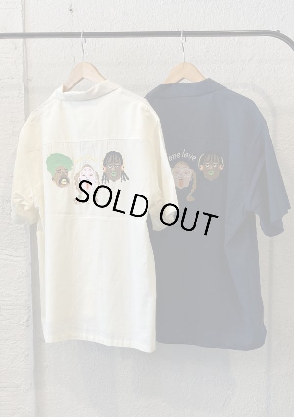 画像1: 【gym master ONE LOVE Shirt】ジムマスター ONE LOVE刺繍シャツ(2カラー展開)