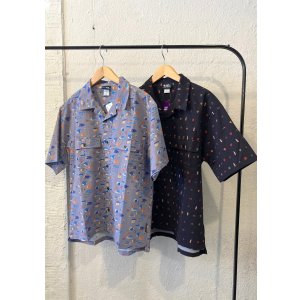 画像: 【gym master Seersucker Happy-paint Shirt】ジムマスター シアサッカー ハッピーペイント 半袖シャツ(2カラー展開)
