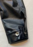 画像12: 【ciao 1st PU Jacket】チャオ 1stタイプフェイクレザー ジャケット(black)