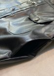 画像9: 【ciao 1st PU Jacket】チャオ 1stタイプフェイクレザー ジャケット(black)