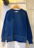 画像2: 【gym master 11oz Indigo Sweat Crew neck】ジムマスター 11オンス インディゴ スウエット クルーネック(dark indigo blue)