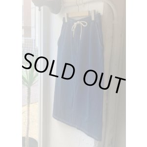 画像: 【gym master 11oz Indigo Sweat Skirt】ジムマスター 11オンス インディゴ スウエット スカート(dark indigo blue)