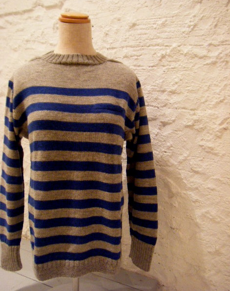 画像: 【Oruro】ALPACA CREW BORDER KNIT(lady's)商品アップ完了