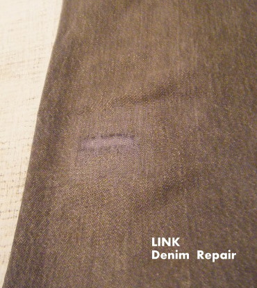 画像: LINK BLOG更新です。Denim Repair (Black Jeans)