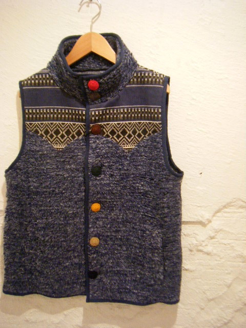 画像: 【Lens concave】boa vest /new col: navy 商品アップ完了です！