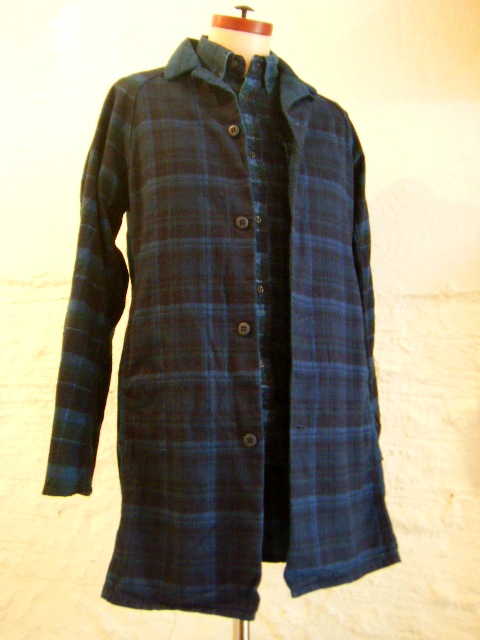 画像: 【ARIKIRI】maru /flannel check shopcoat(indigo)商品アップ完了です。