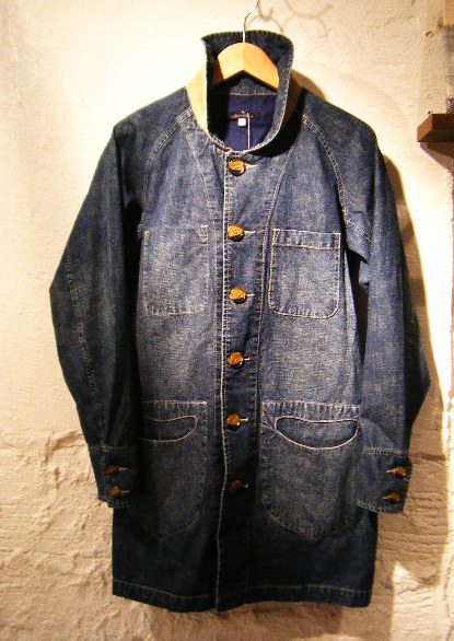 画像: 【Lens concave】shawl colar denim coat 商品アップ完了です。