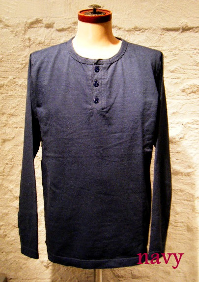 画像: 【LINK】Henry neck L/S tee /USAcotton fablic, made in japan 商品アップ完了です。