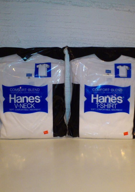 画像: 【Hanes】vintage blue pack3P T-shirts/c-neck, v-neck, made in U.S.A 追加入荷です。