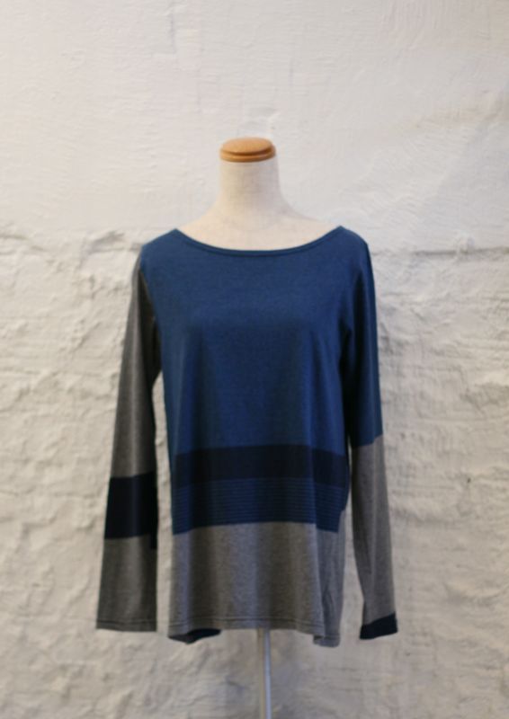 画像: 【ichi】random border boatneck l/s tee 商品アップ完了です。