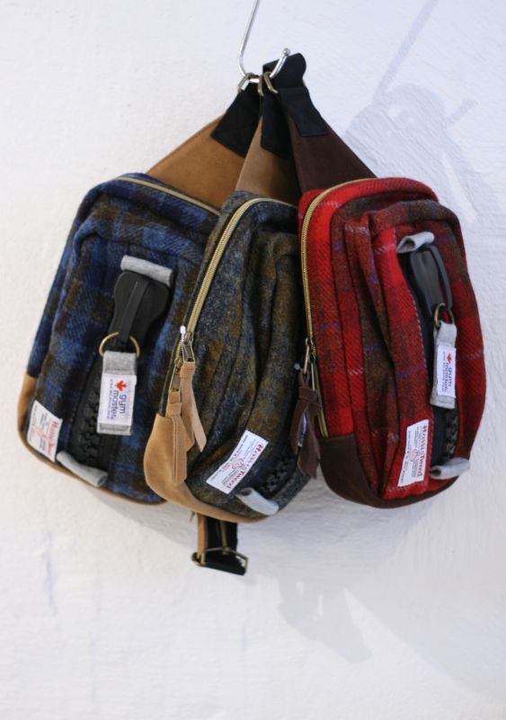 画像: 【gymmaster×HarrisTweed】mega zip one shoulder bag 商品アップ完了です。