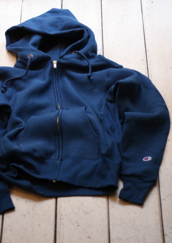 画像: 【champion/made in USA】reverseweave sweat zip up paka(ink blue)商品アップ完了です。