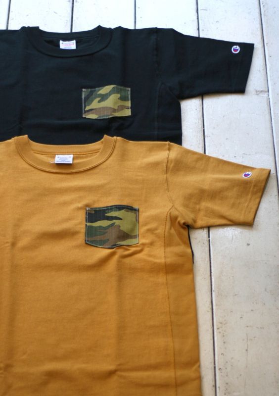 画像: 【champion×LINK remake】reveseweave camo poket S/S Tee 商品アップ完了です。