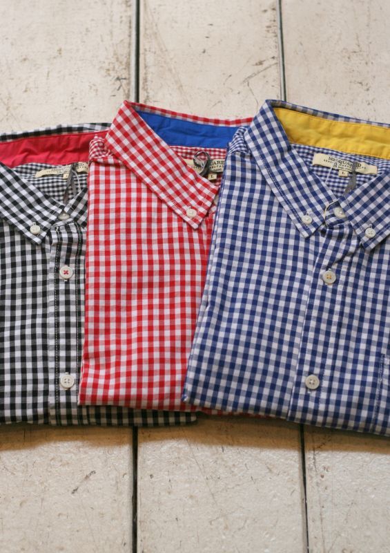 画像: 【M2SQUARED】gingham check L/S shirt 商品アップ完了です。