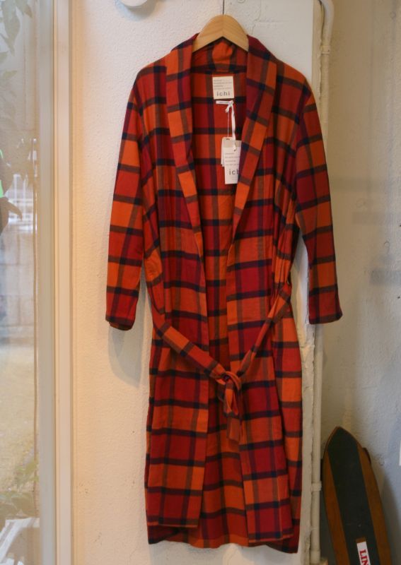 画像: 【ichi】gown check cardigan 商品アップ完了です。