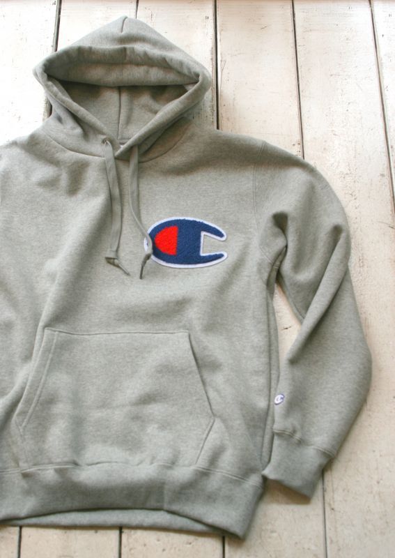 画像: 【champion】big logo pullover hooded sweat shirt 商品アップ完了です。