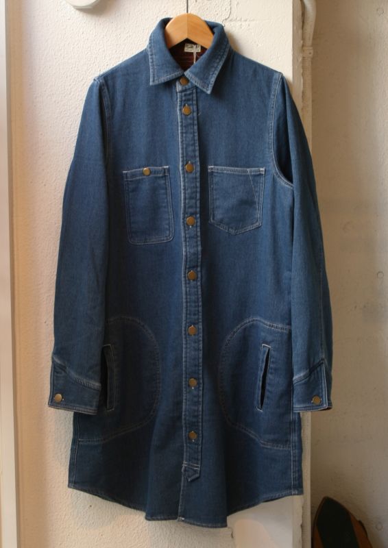 画像: 【nap palm】fake denim shirt onepeice 商品アップ完了です。