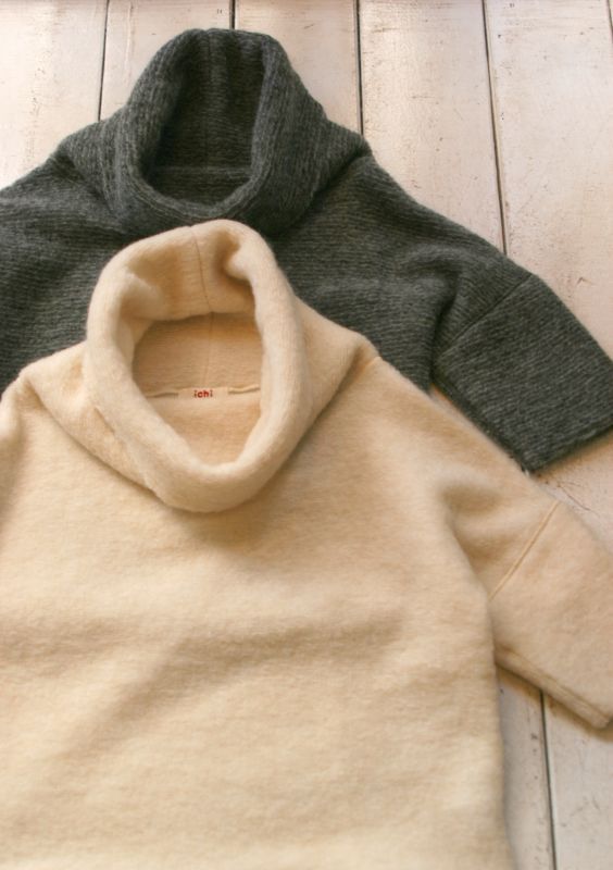 画像: 【ichi】mohair off-turtle pullover 商品アップ完了です。