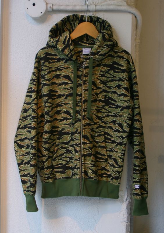 画像: 【champion】tiger camo zip hooded sweat shirt 商品アップ完了です。