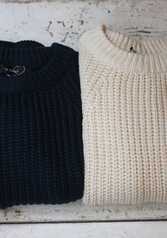 画像: 【w colset】rib knit crew neck 商品アップ完了です。